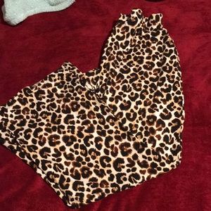 Cheetah pants bell bottom